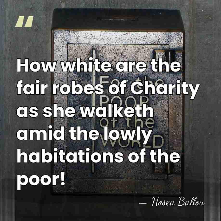 How white are the fair robes of Charity as she walketh amid&hellip; - Hosea Ballou