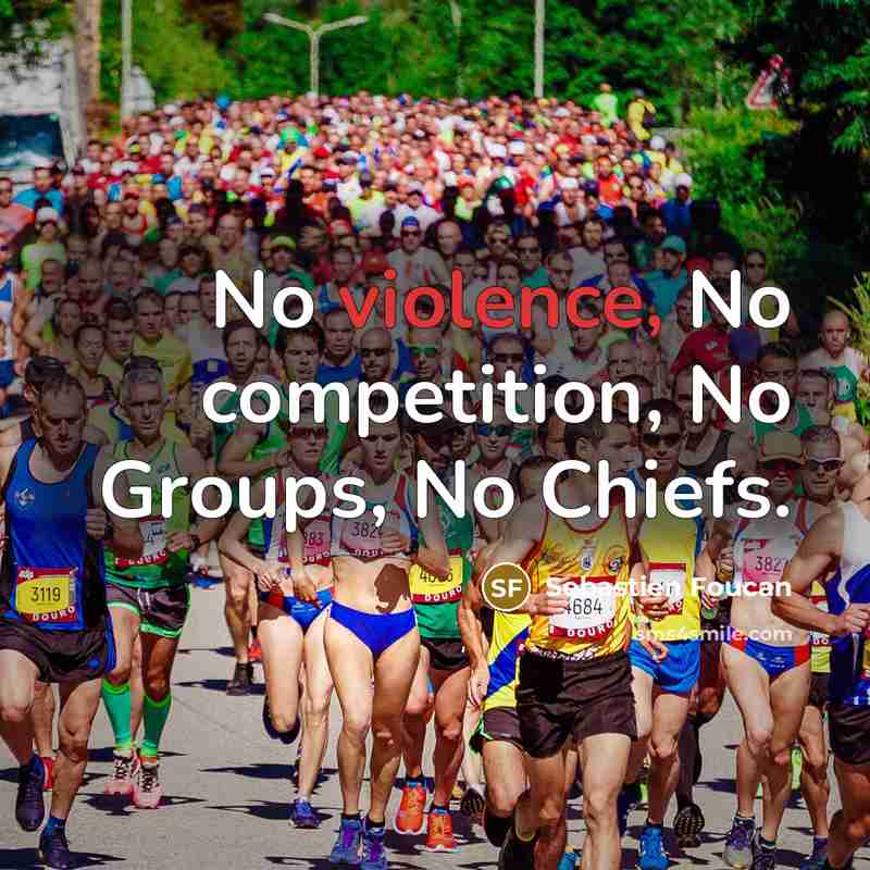 “No violence, No competition, No Groups, No Chiefs.…” quote by Sebastien Foucan