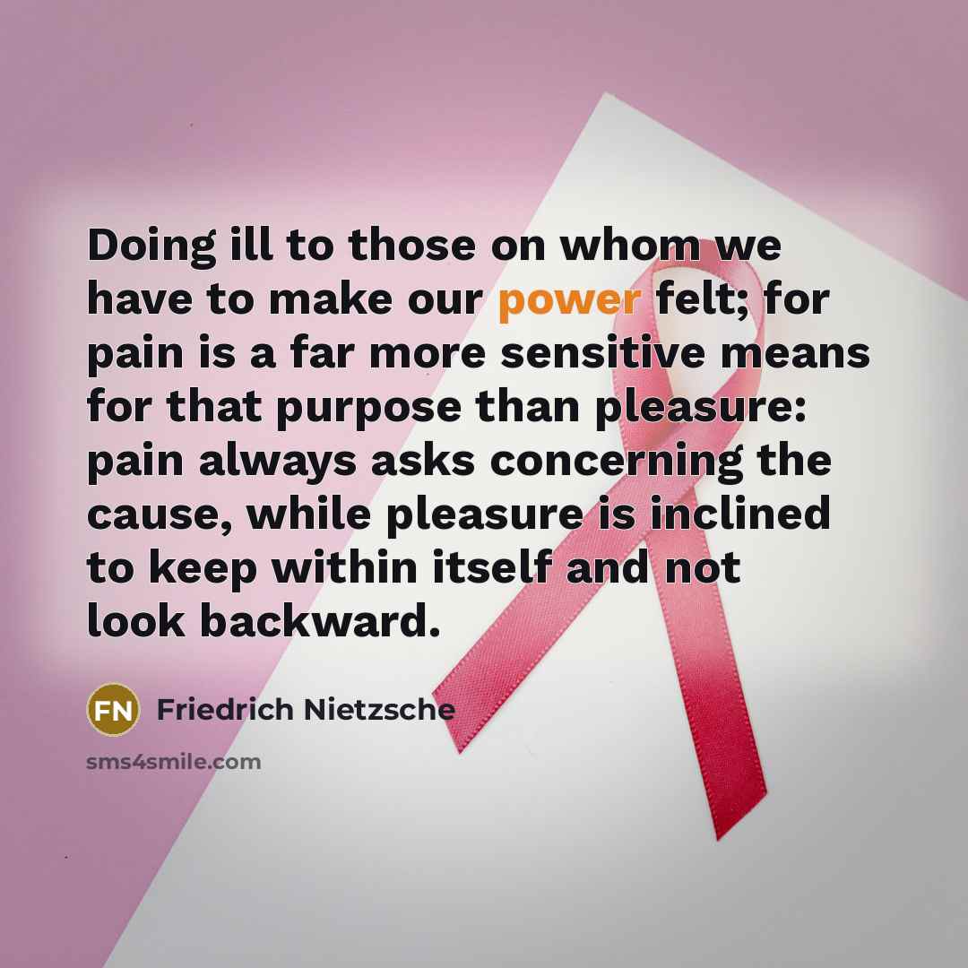 “Doing ill to those on whom we have to make…” quote by Friedrich Nietzsche