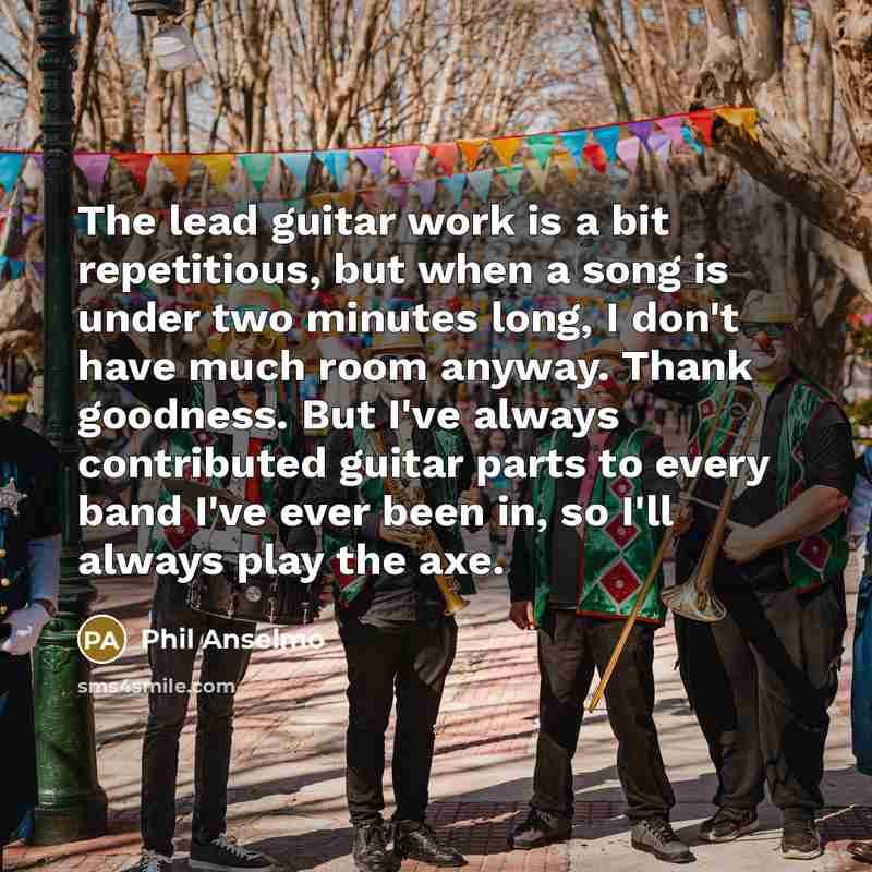 “The lead guitar work is a bit repetitious, but when…” quote by Phil Anselmo