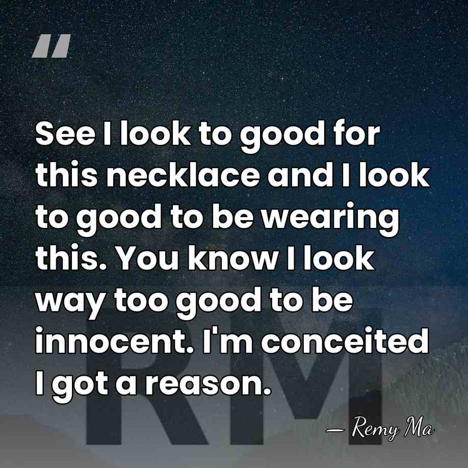 See I look to good for this necklace and I look to&hellip; - Remy Ma
