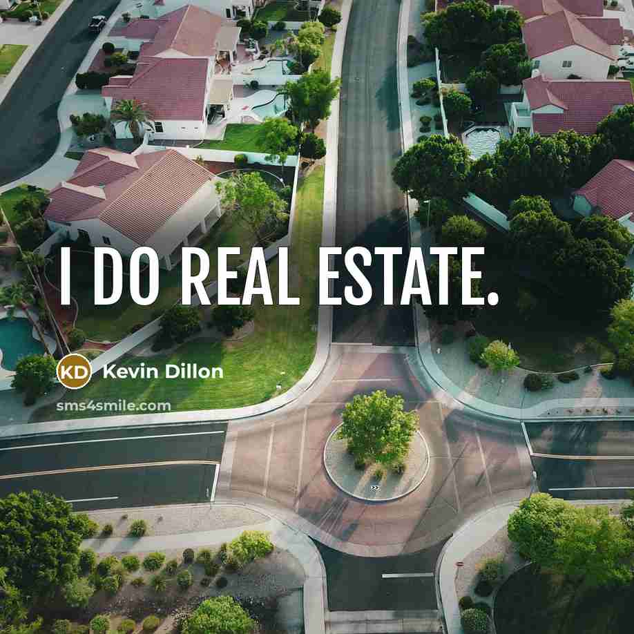 “I do real estate.…” quote by Kevin Dillon