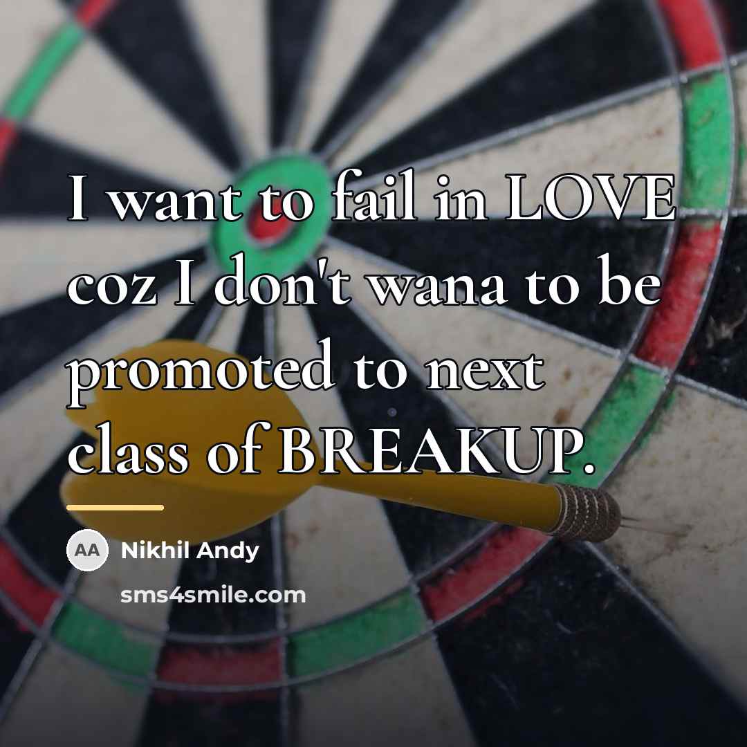 “I want to fail in LOVE coz I don't wana…” quote by Nikhil Andy