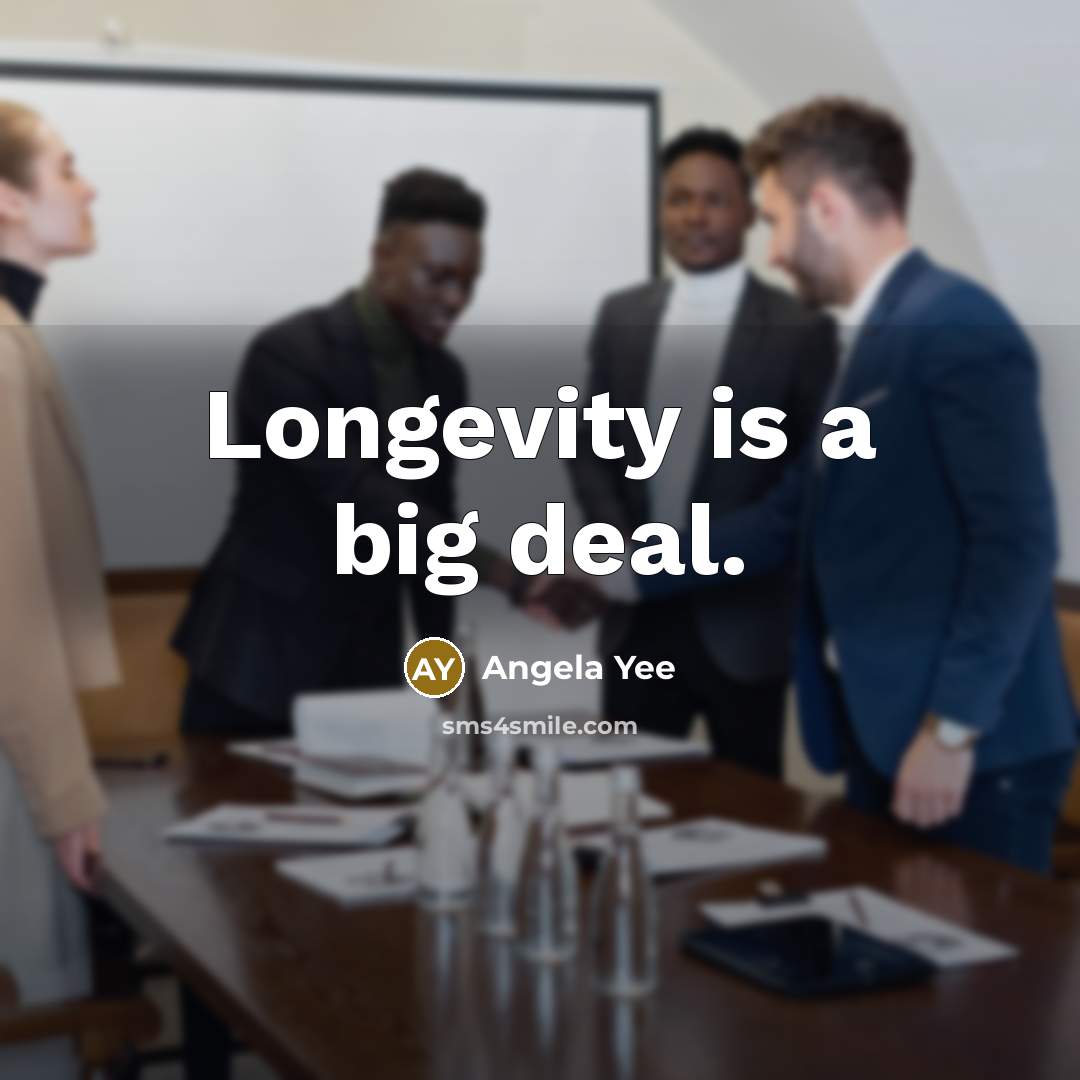 “Longevity is a big deal.…” quote by Angela Yee