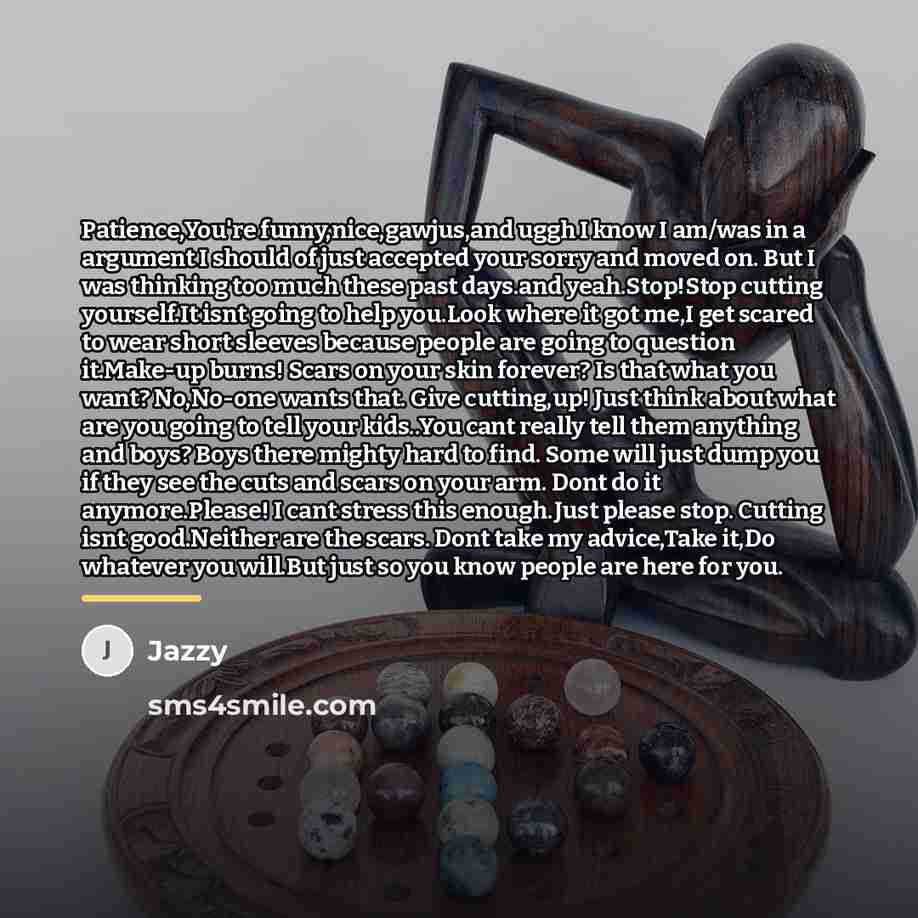 “Patience,You're funny,nice,gawjus,and uggh I know I am/was in a argument…” quote by Jazzy