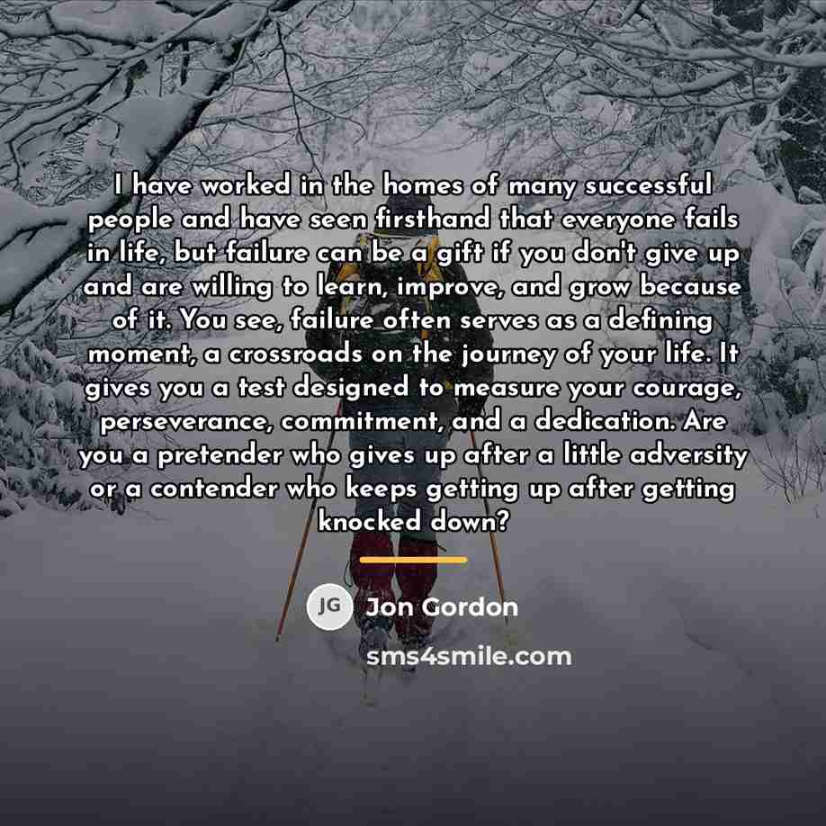 “I have worked in the homes of many successful people…” quote by Jon Gordon