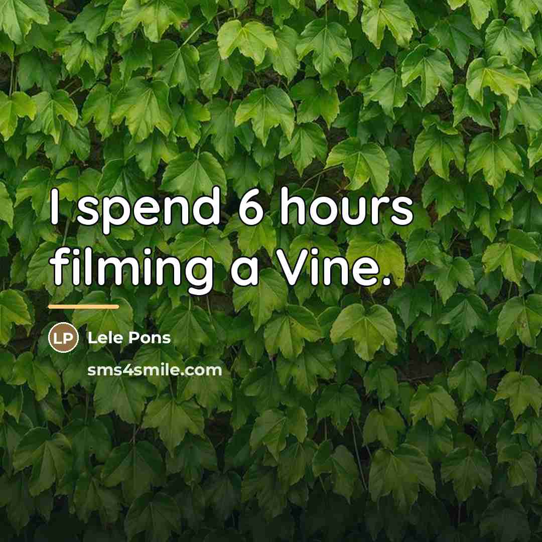 “I spend 6 hours filming a Vine.…” quote by Lele Pons