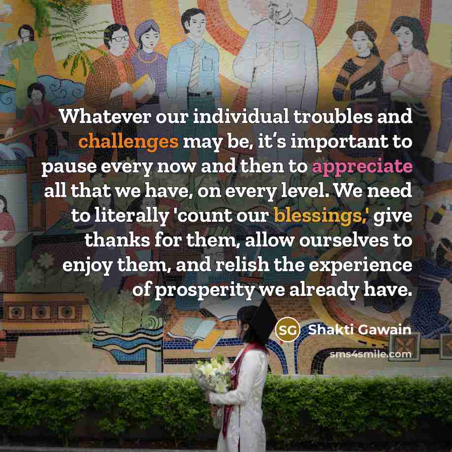 “Whatever our individual troubles and challenges may be, it’s important…” quote by Shakti Gawain