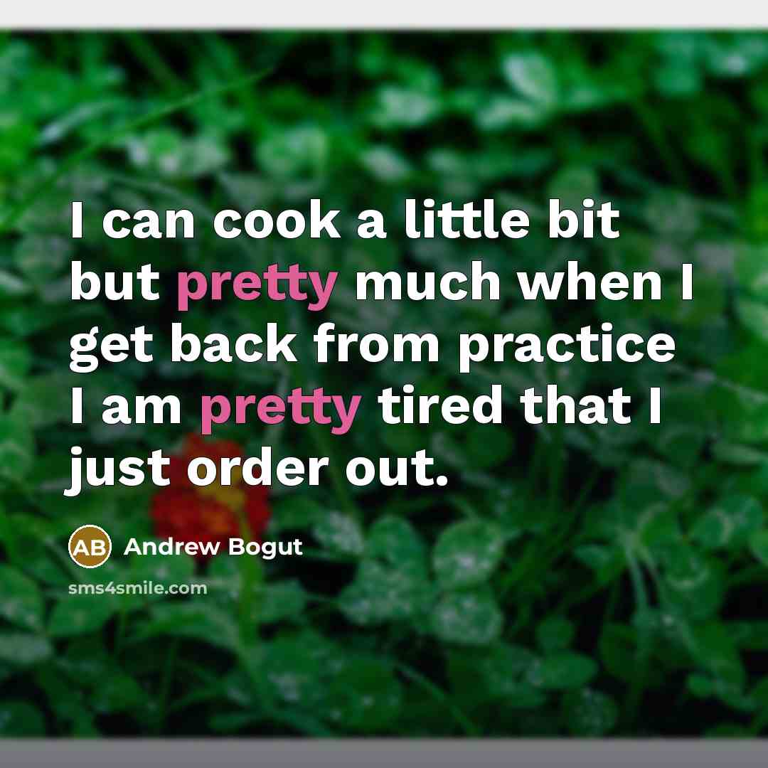 “I can cook a little bit but pretty much when…” quote by Andrew Bogut