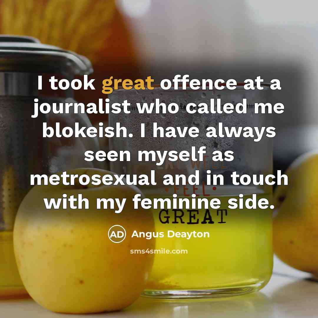 “I took great offence at a journalist who called me…” quote by Angus Deayton