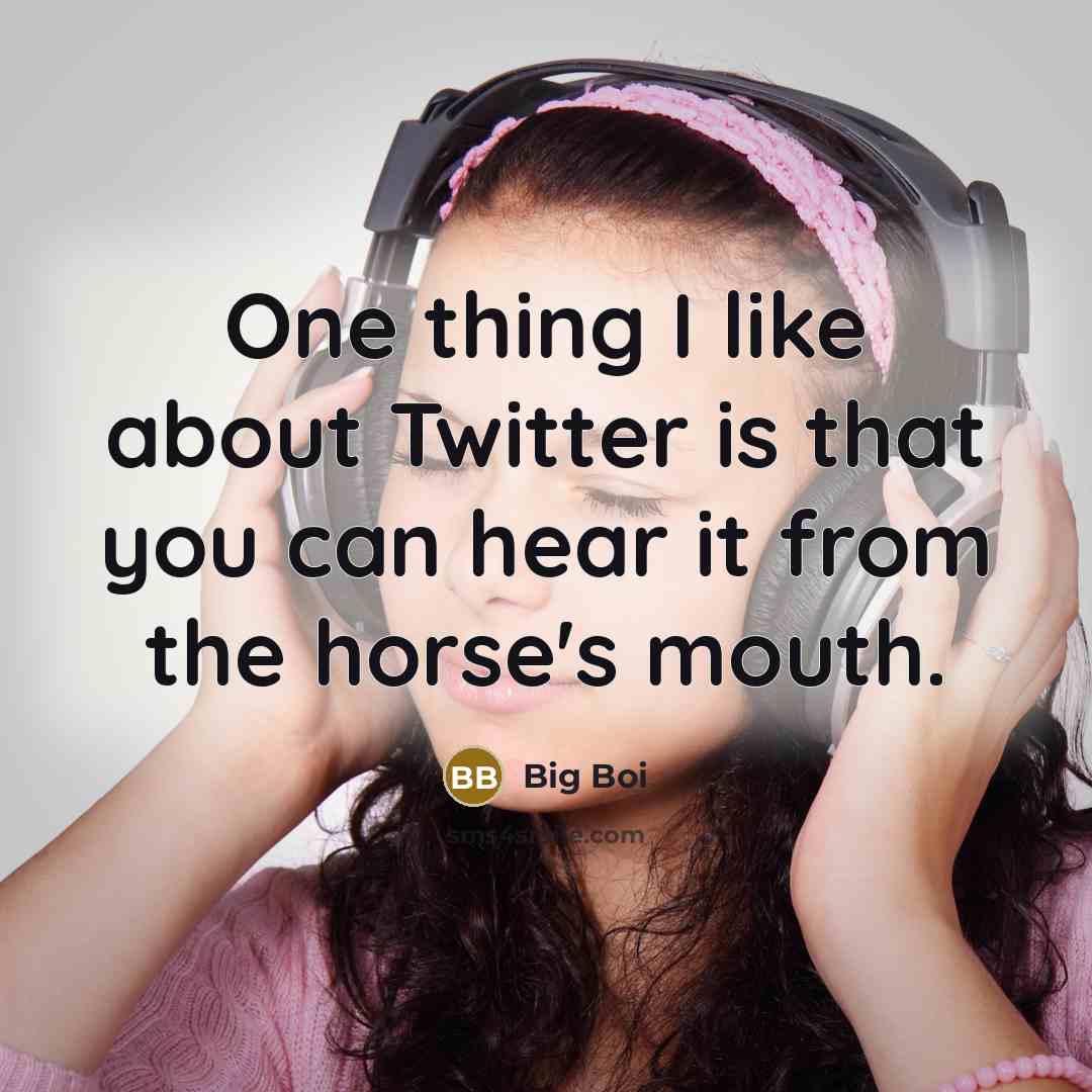 “One thing I like about Twitter is that you can…” quote by Big Boi