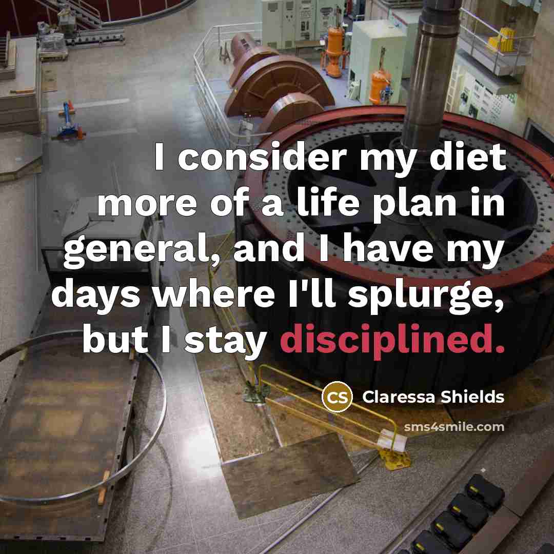 “I consider my diet more of a life plan in…” quote by Claressa Shields