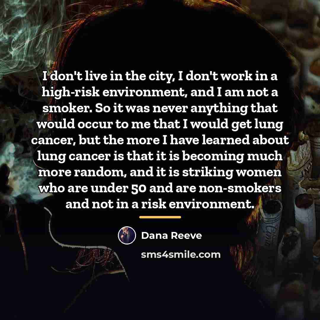 “I don't live in the city, I don't work in…” quote by Dana Reeve