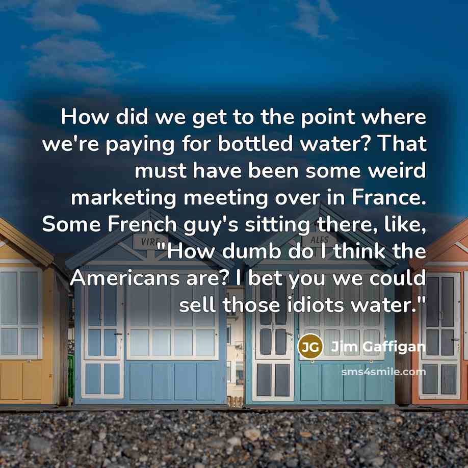 “How did we get to the point where we're paying…” quote by Jim Gaffigan