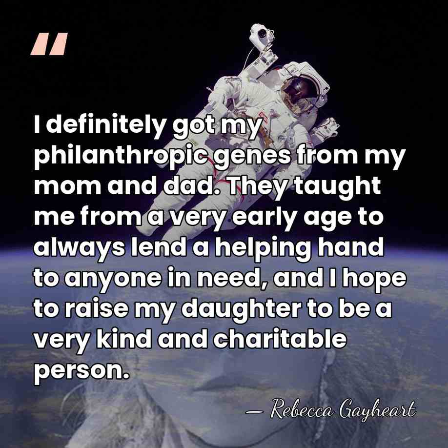 I definitely got my philanthropic genes from my mom and dad. They&hellip; - Rebecca Gayheart