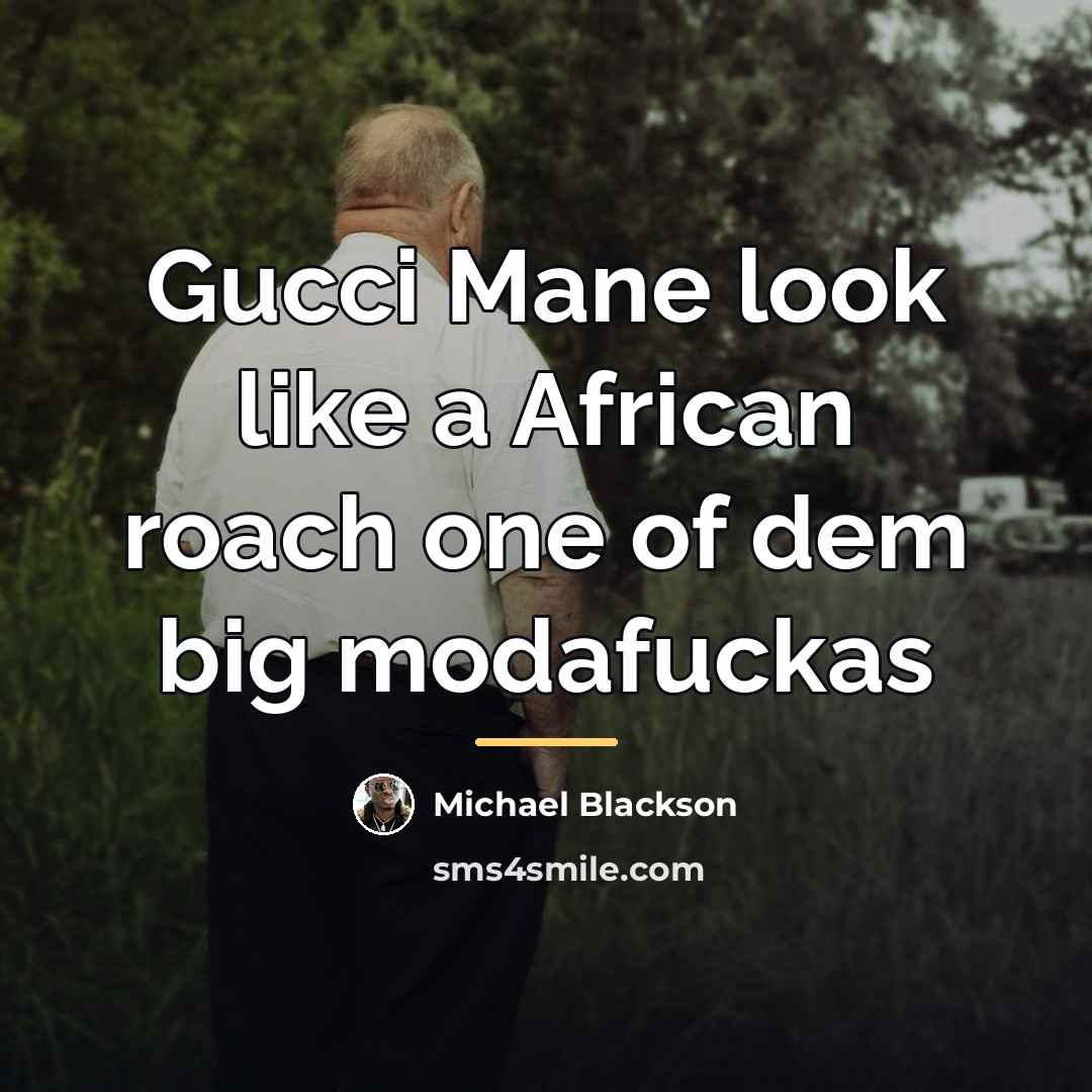 “Gucci Mane look like a African roach one of dem…” quote by Michael Blackson