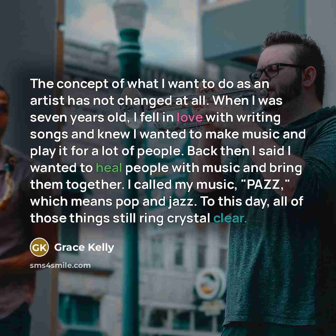 “The concept of what I want to do as an…” quote by Grace Kelly