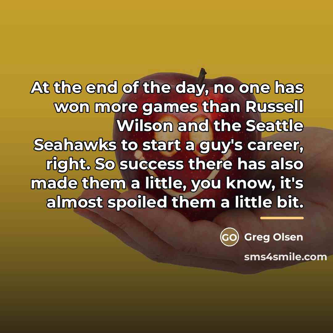 “At the end of the day, no one has won…” quote by Greg Olsen