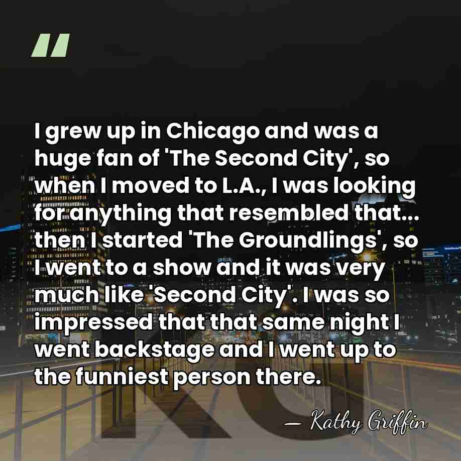 I grew up in Chicago and was a huge fan of 'The&hellip; - Kathy Griffin