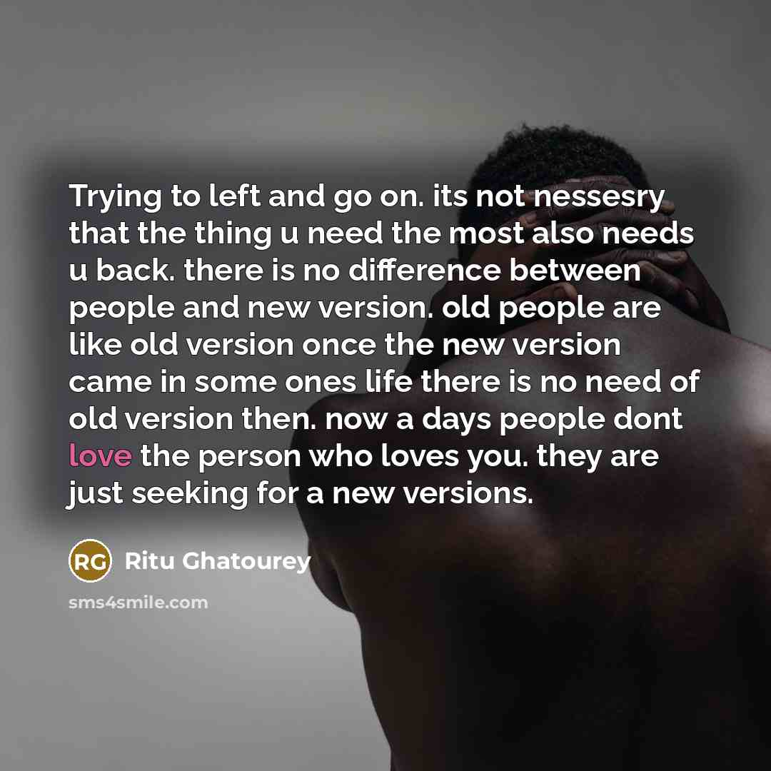 “Trying to left and go on. its not nessesry that…” quote by Ritu Ghatourey