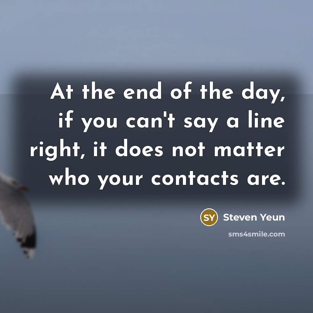 “At the end of the day, if you can't say…” quote by Steven Yeun