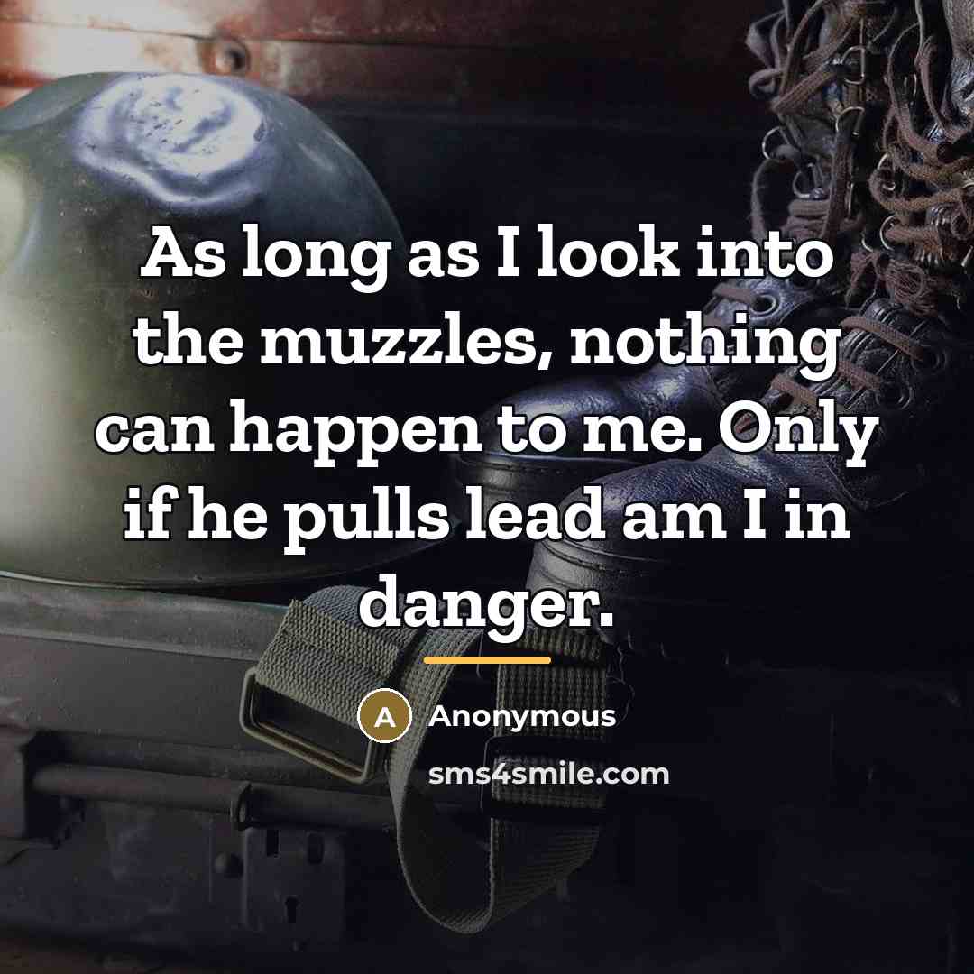 “As long as I look into the muzzles, nothing can…” quote by Hans-Joachim Marseille