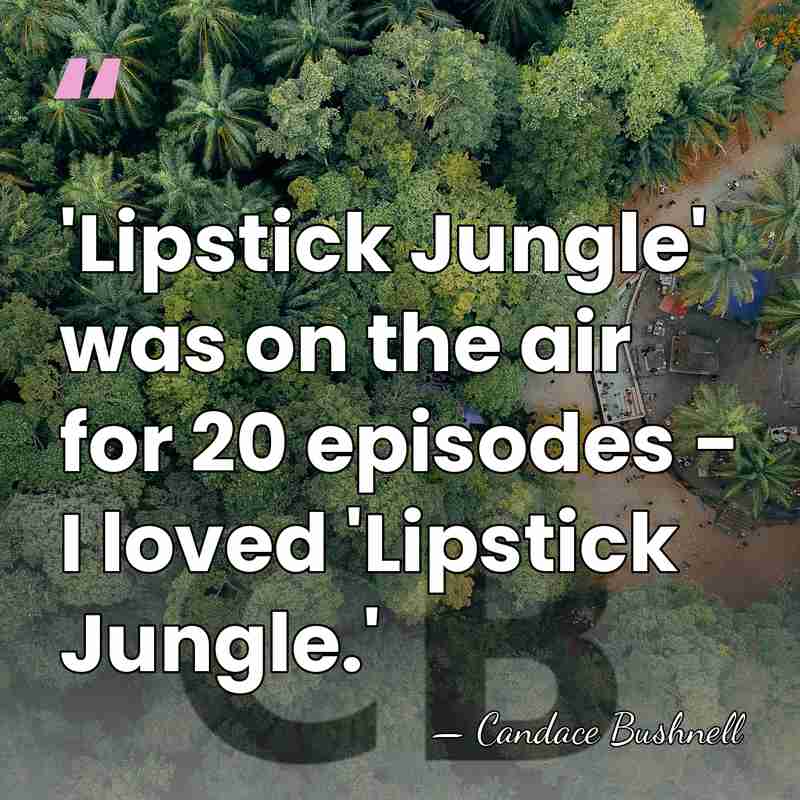 'Lipstick Jungle' was on the air for 20 episodes - I loved&hellip; - Candace Bushnell