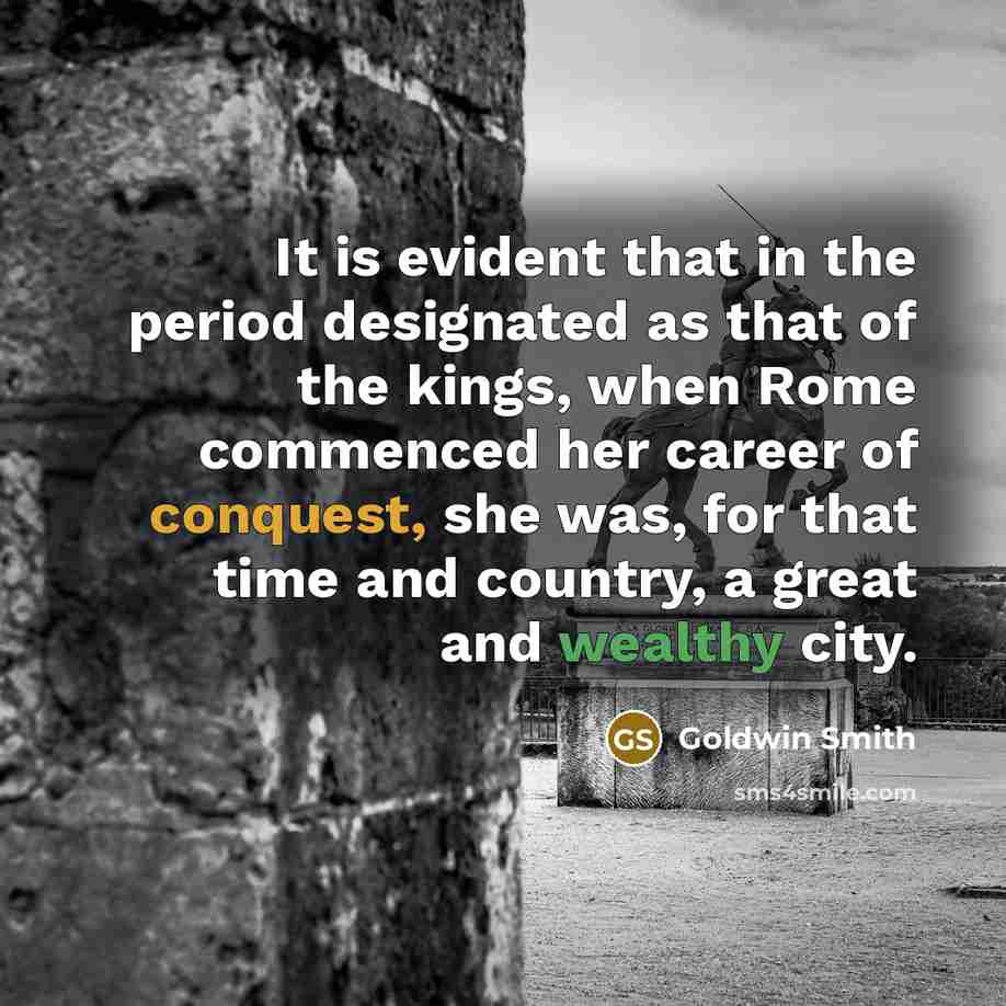 “It is evident that in the period designated as that…” quote by Goldwin Smith