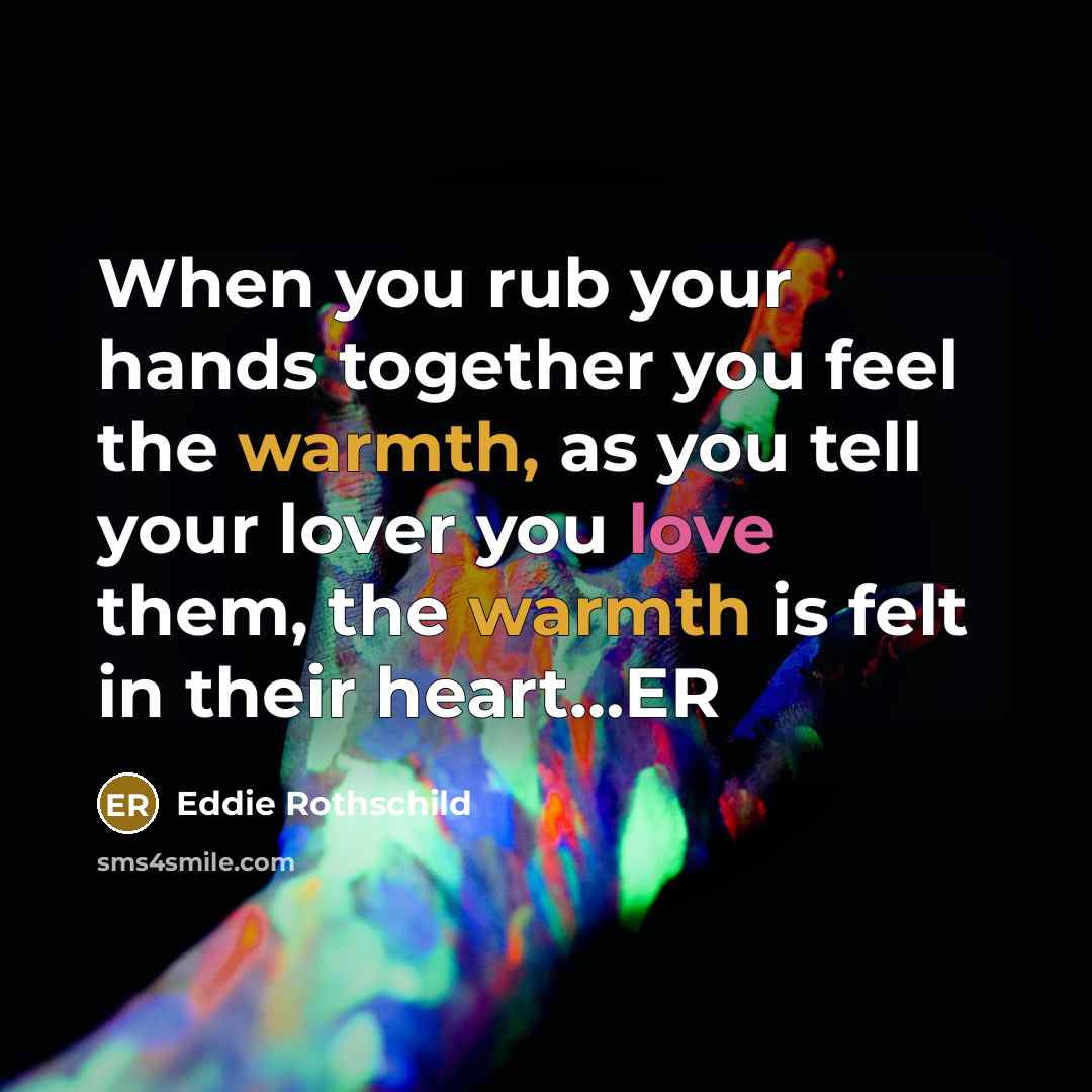 “When you rub your hands together you feel the warmth,…” quote by Eddie Rothschild