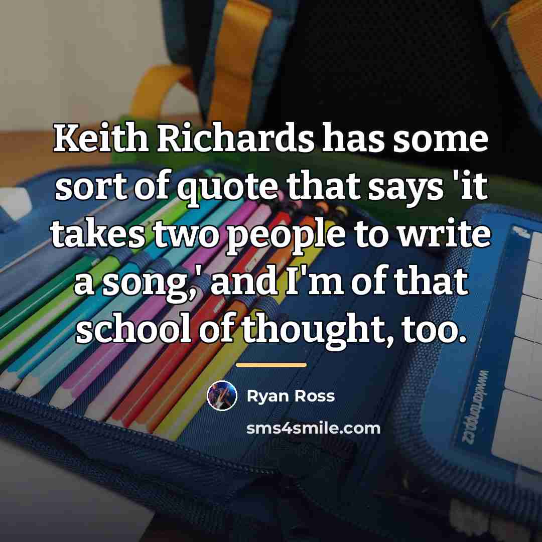 “Keith Richards has some sort of quote that says 'it…” quote by Ryan Ross