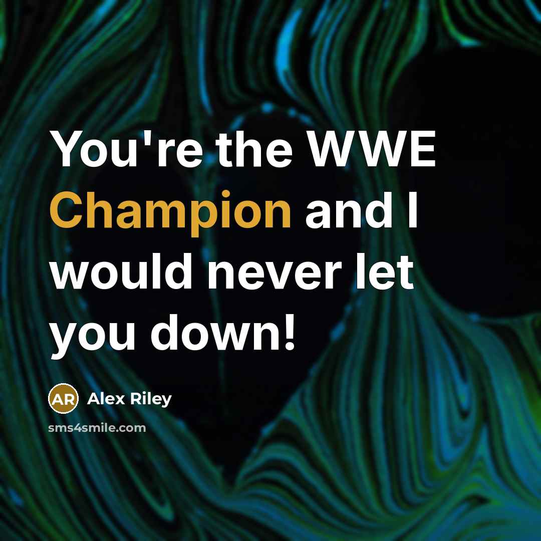 “You're the WWE Champion and I would never let you…” quote by Alex Riley