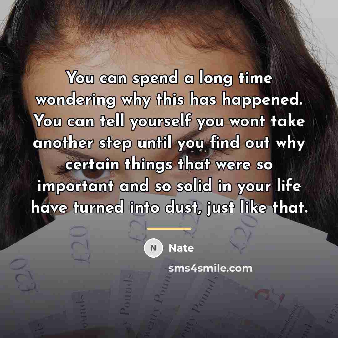 “You can spend a long time wondering why this has…” quote by Nate