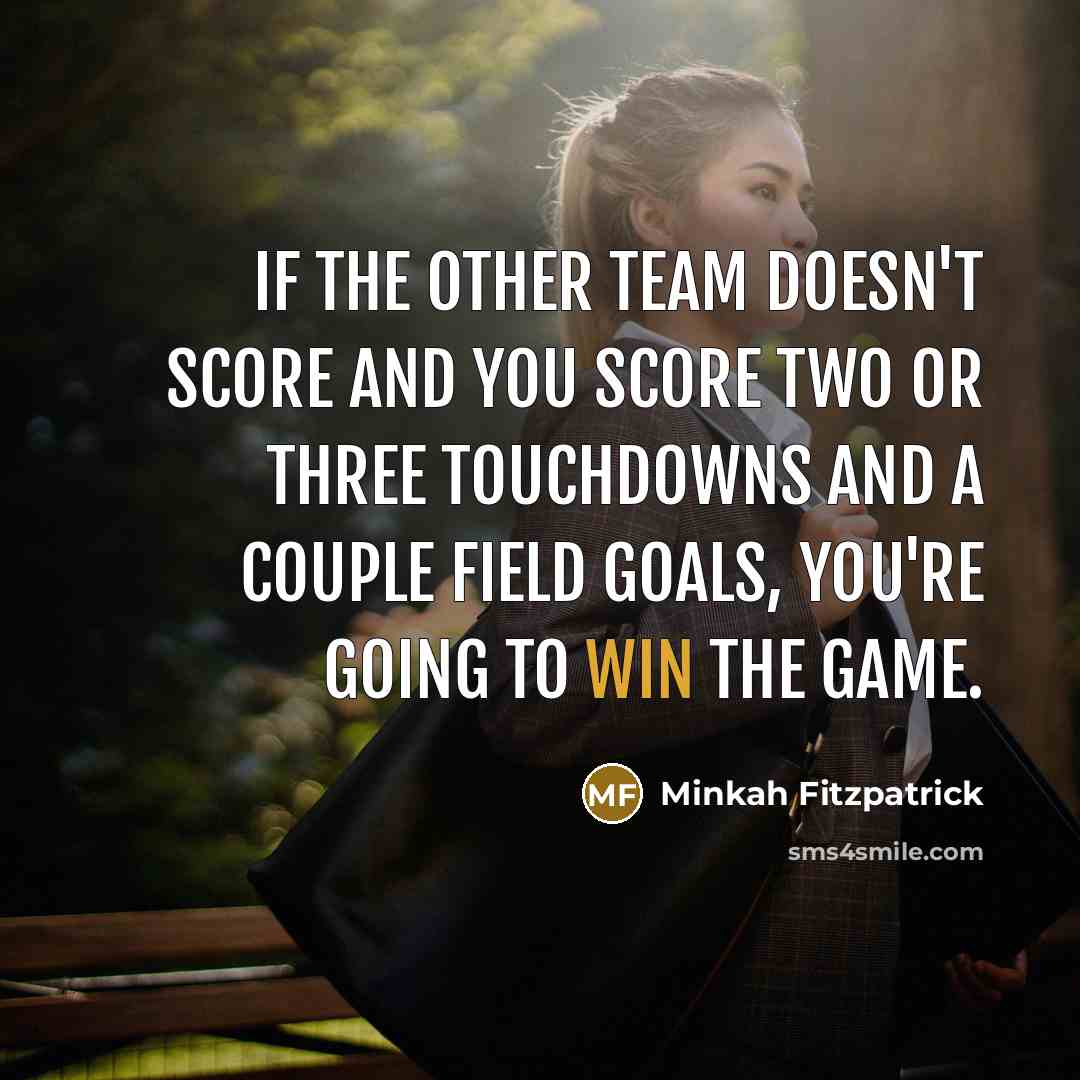 “If the other team doesn't score and you score two…” quote by Minkah Fitzpatrick