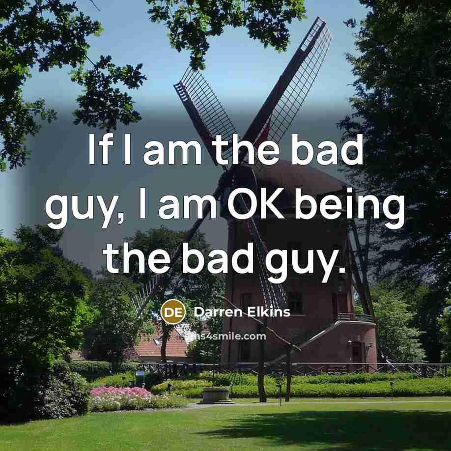 “If I am the bad guy, I am OK being…” quote by Darren Elkins
