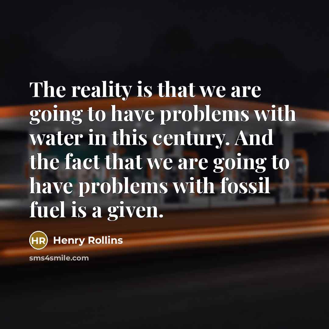 “The reality is that we are going to have problems…” quote by Henry Rollins