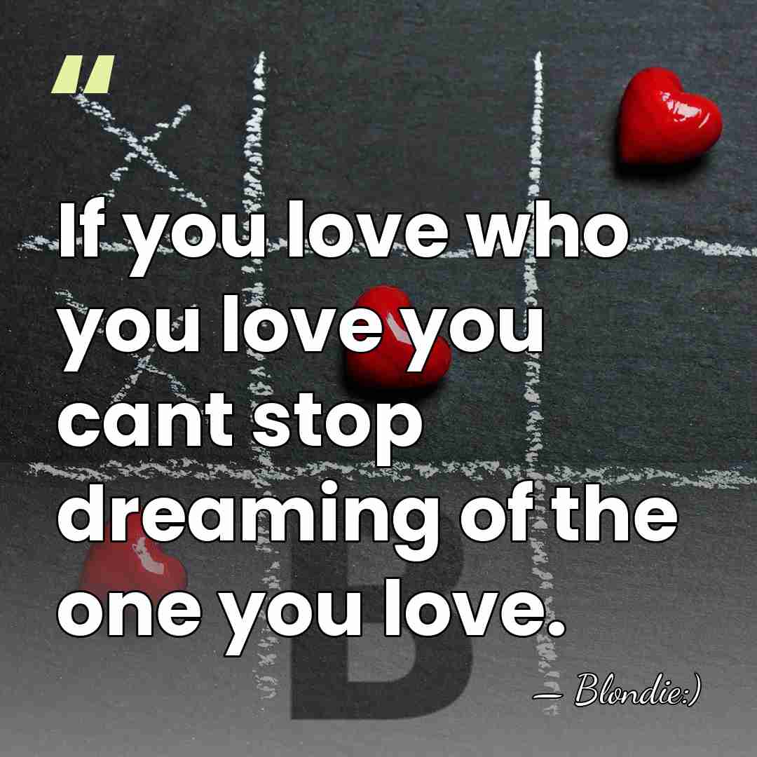 If you love who you love you cant stop dreaming of the&hellip; - Blondie:)