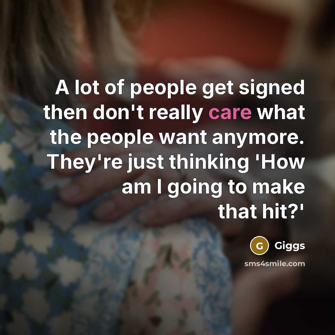 “A lot of people get signed then don't really care…” quote by Giggs