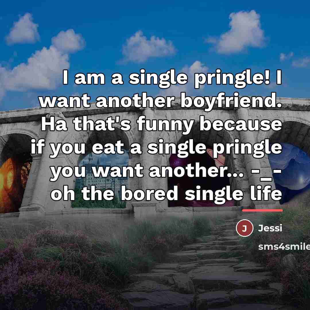 “I am a single pringle! I want another boyfriend. Ha…” quote by Jessi