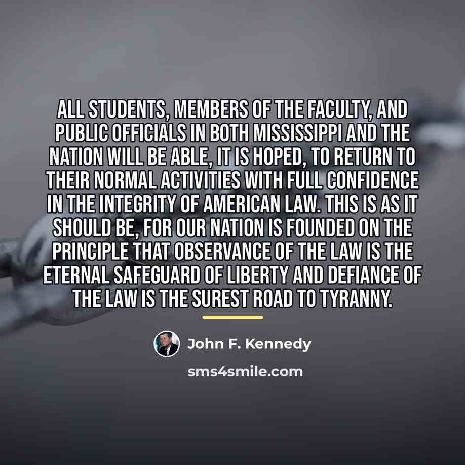 “All students, members of the faculty, and public officials in…” quote by John F. Kennedy