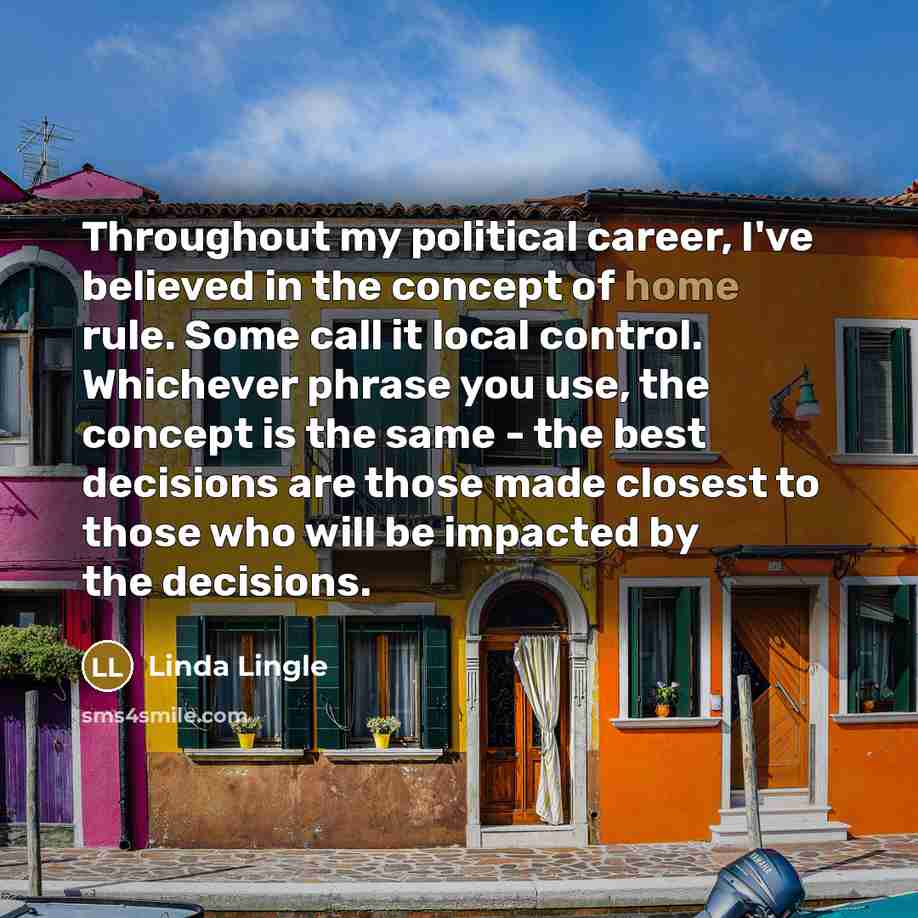 “Throughout my political career, I've believed in the concept of…” quote by Linda Lingle