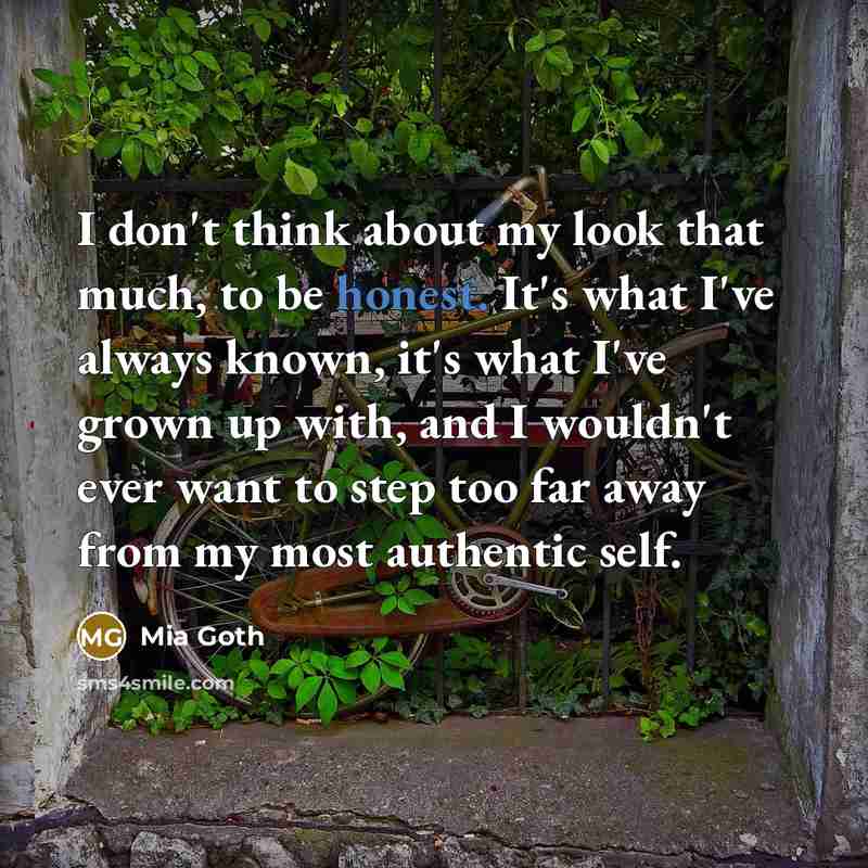 “I don't think about my look that much, to be…” quote by Mia Goth