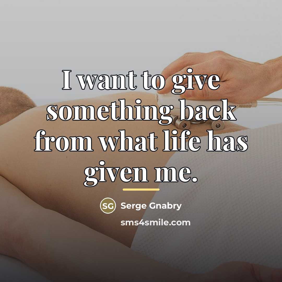 “I want to give something back from what life has…” quote by Serge Gnabry