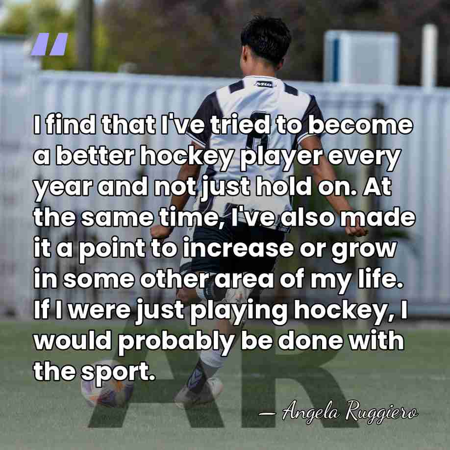 I find that I've tried to become a better hockey player every&hellip; - Angela Ruggiero