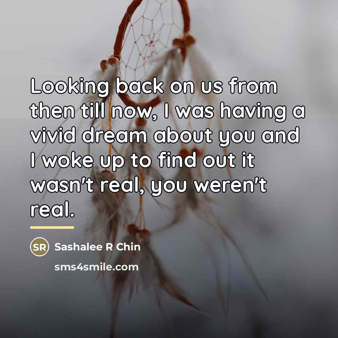 “Looking back on us from then till now, I was…” quote by Sashalee R Chin