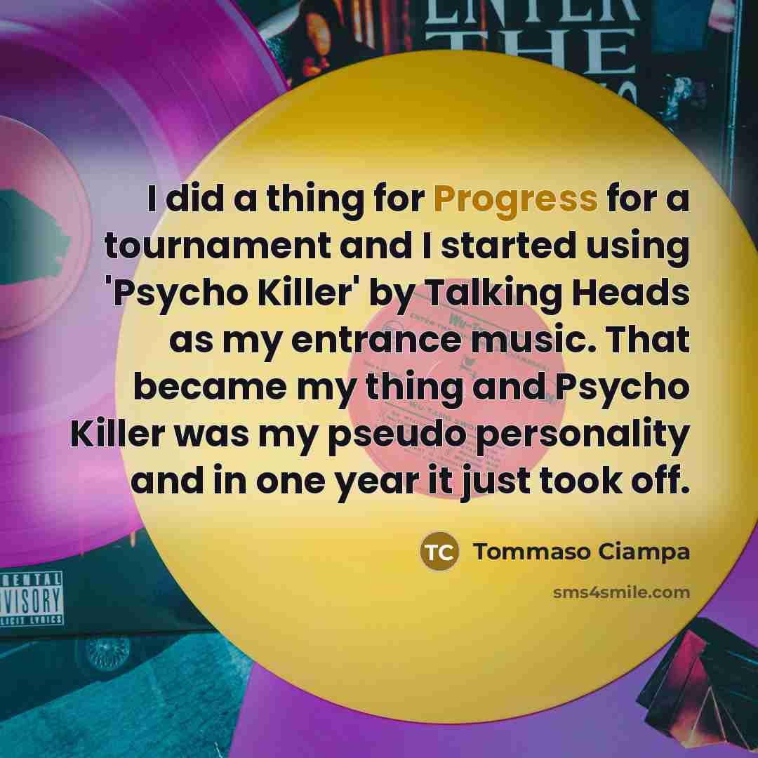 “I did a thing for Progress for a tournament and…” quote by Tommaso Ciampa