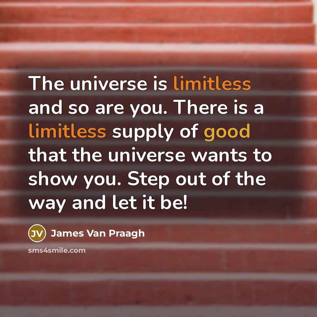 “The universe is limitless and so are you. There is…” quote by James Van Praagh