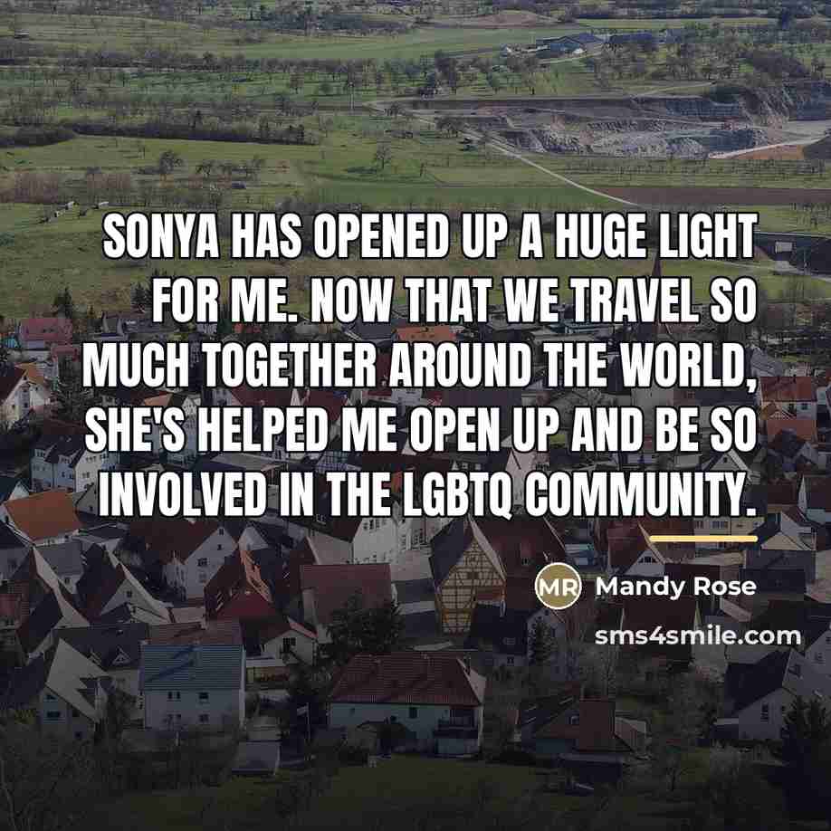 “Sonya has opened up a huge light for me. Now…” quote by Mandy Rose
