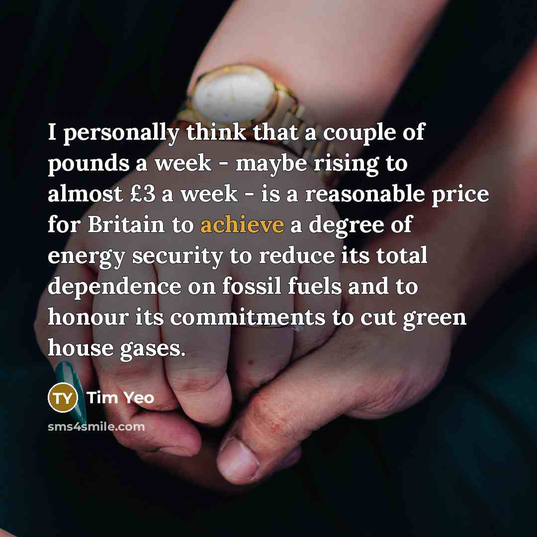 “I personally think that a couple of pounds a week…” quote by Tim Yeo