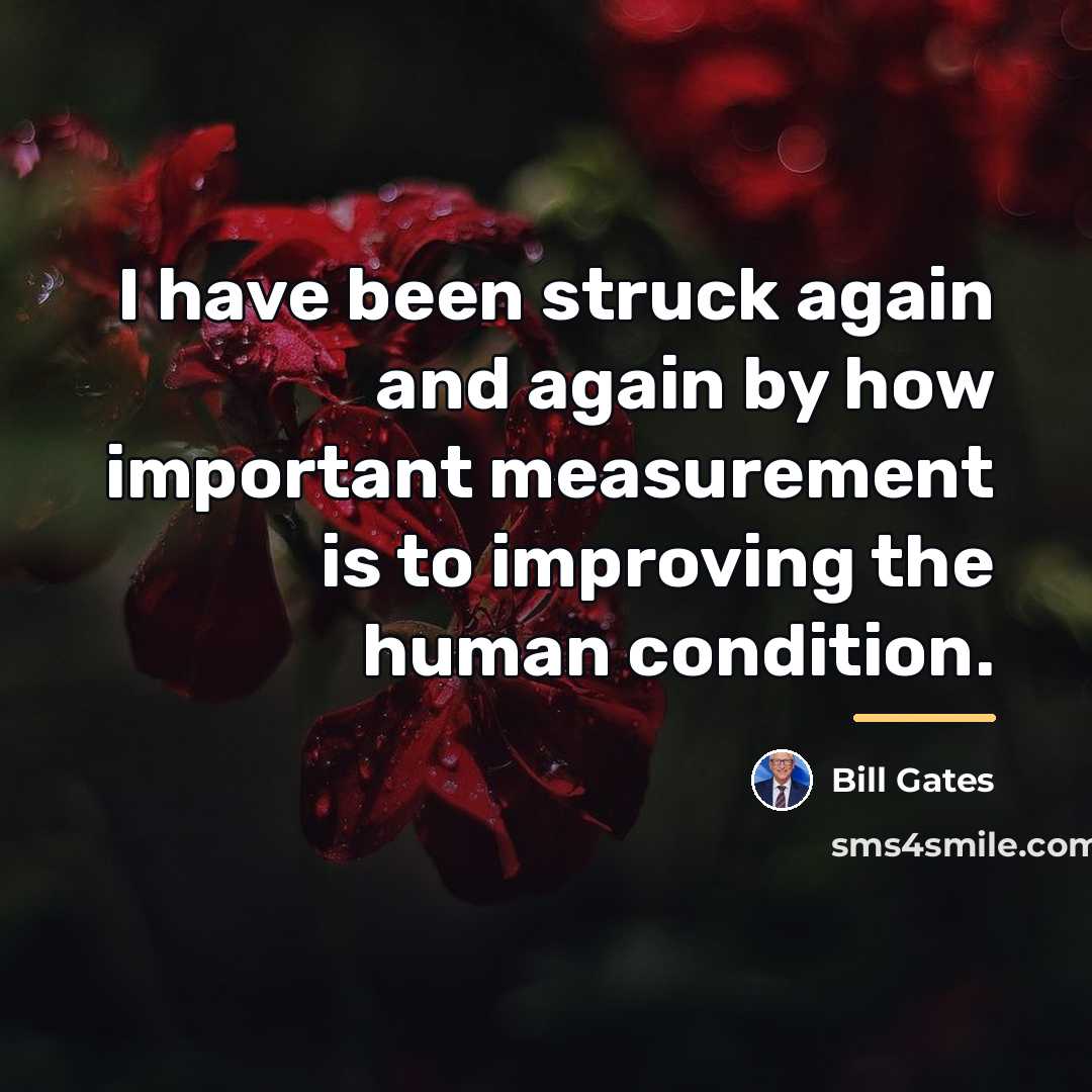“I have been struck again and again by how important…” quote by Bill Gates