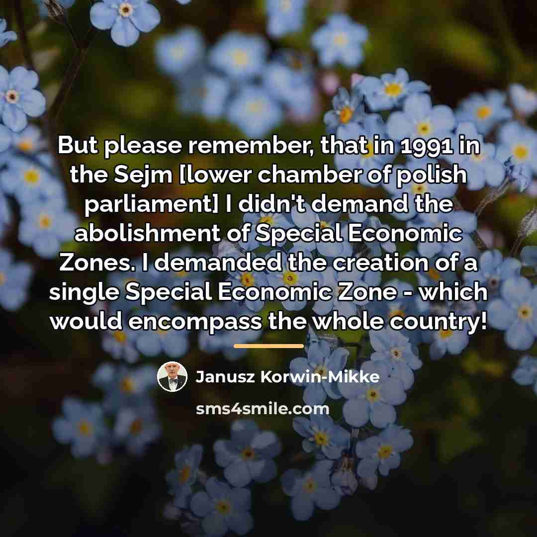 “But please remember, that in 1991 in the Sejm [lower…” quote by Janusz Korwin-Mikke
